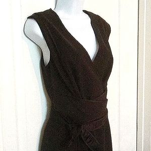 NWT🎁FREE GIFT IS INCLUDED 🎁 Dress Stretch Midi Sleeveless w/ Wrap Around Belt